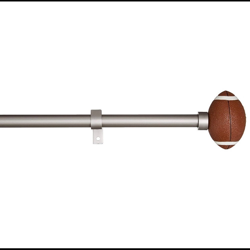 Curtain Rod 44”- 120” with Football ends